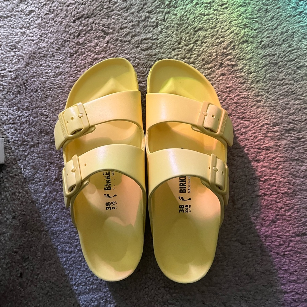 Yellow Birkenstocks